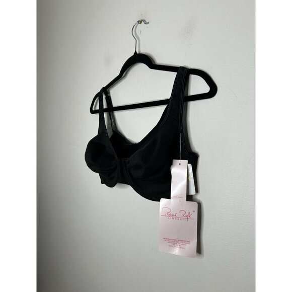 Rene Rofe Everyday Full Support Black Bra Size 38 DD New With Tags NWT - Picture 2 of 8